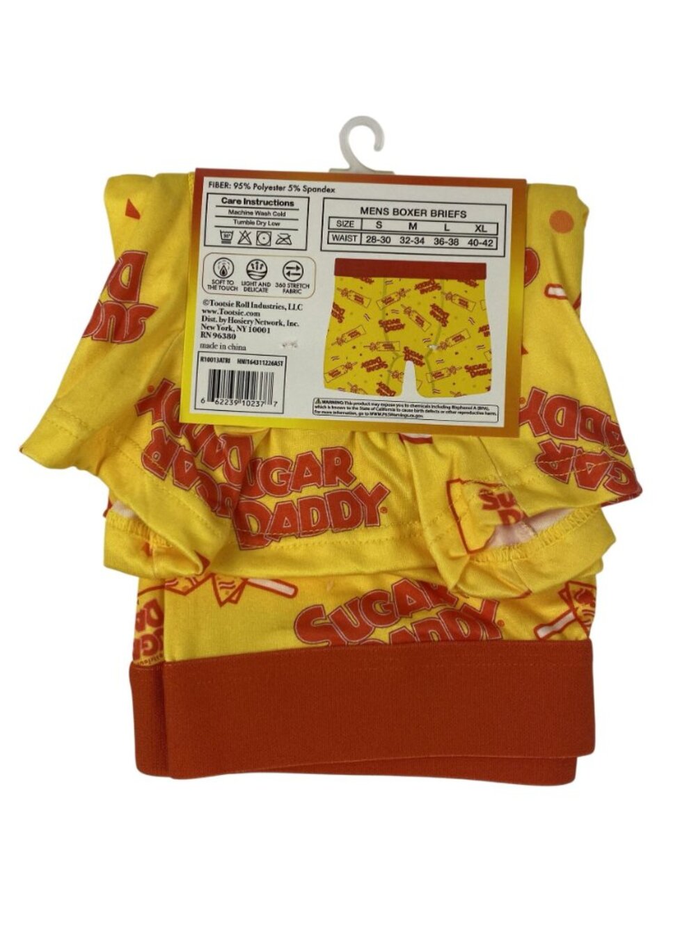 Tootsie Roll Sugar Daddy Mens Boxer Briefs XL (40-42) Graphic Novelty Comfort - Picture 2 of 6